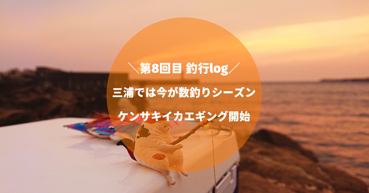 第8回目 釣行log 三浦半島では今が数釣りシーズン ケンサキイカエギング開始 えぎんがない